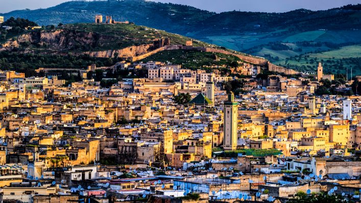 Panoramic view of Medina in Fez Marokko iStock_000033961994_Large-2