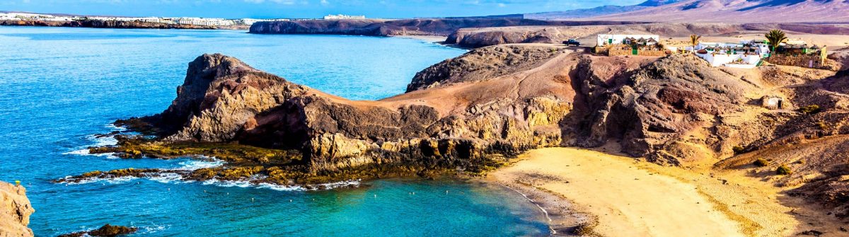 Playa de Papagayo (Parrot’s beach) on Lanzarote, Canary islands,