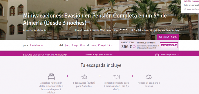 pensión completa en almería