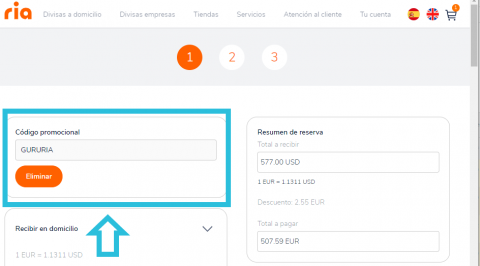 Codice Cliente Ria Código promocional RIA exchange- Mayo 2026 Cambio de divisas e info
